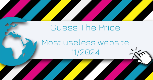 Guess The Price
 - Most Useless Website of the week 11 in 2024
